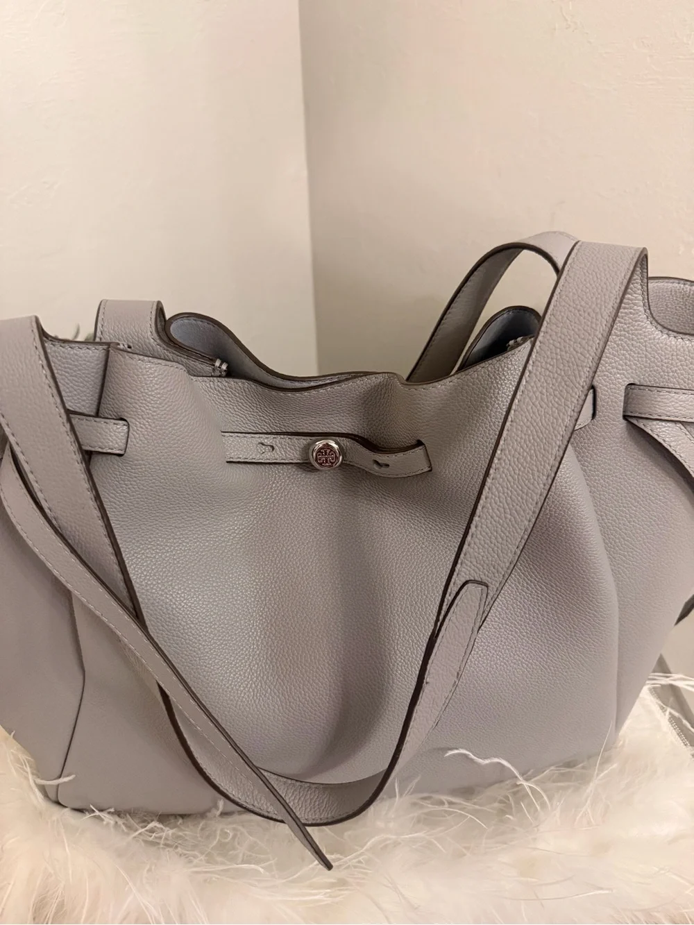 Tory Burch Romy Tote bag in Light Granite